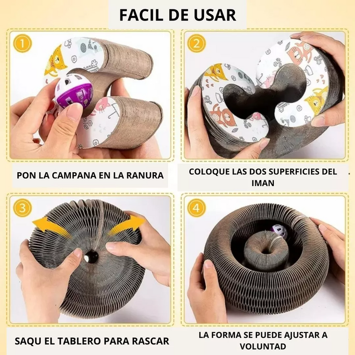 KatzFlex™ - Rascador Interactivo para Gatos