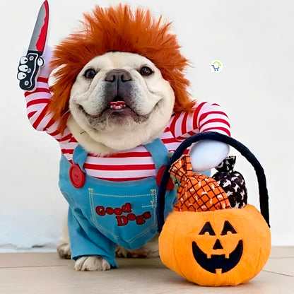 ChuckyPet – Traje de Halloween para Perros y Gatos