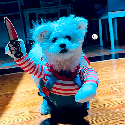 ChuckyPet – Traje de Halloween para Perros y Gatos