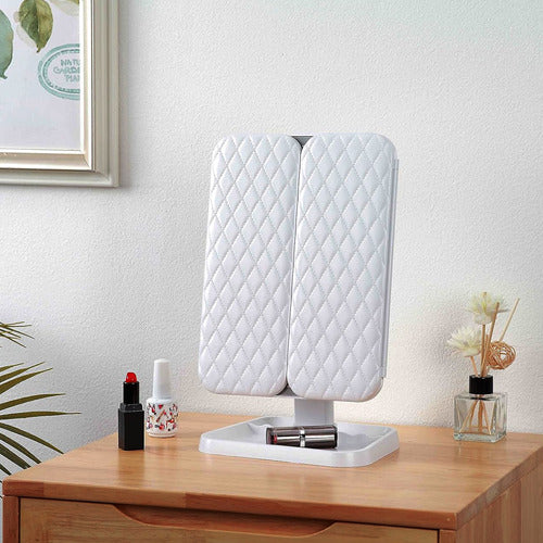 LumiMirror – Espejo LED de Maquillaje Plegable