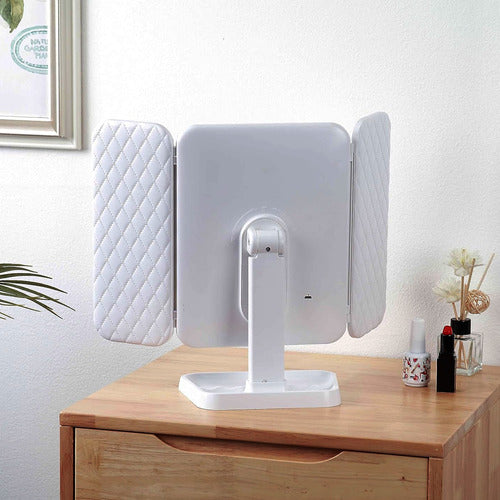 LumiMirror – Espejo LED de Maquillaje Plegable