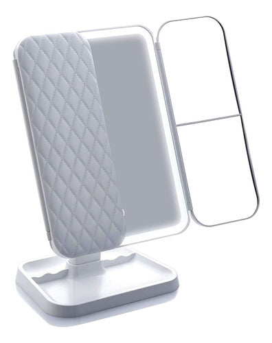 LumiMirror – Espejo LED de Maquillaje Plegable